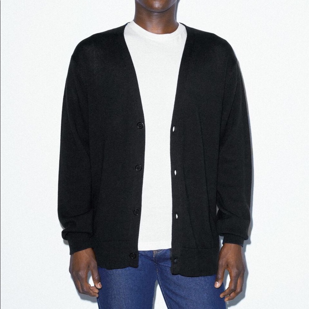 american apparel basic knit cardigan (unisex)